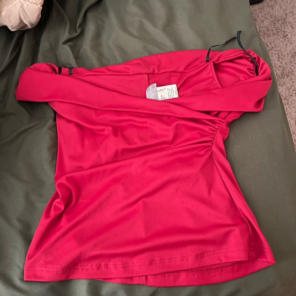 Chic Red Women's Off Shoulder Top